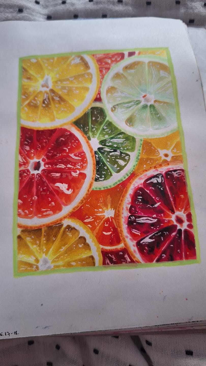Customer photo review of Ohuhu Honolulu 168 Colors Dual Tips Alcohol Art Markers (New Color Codes)
