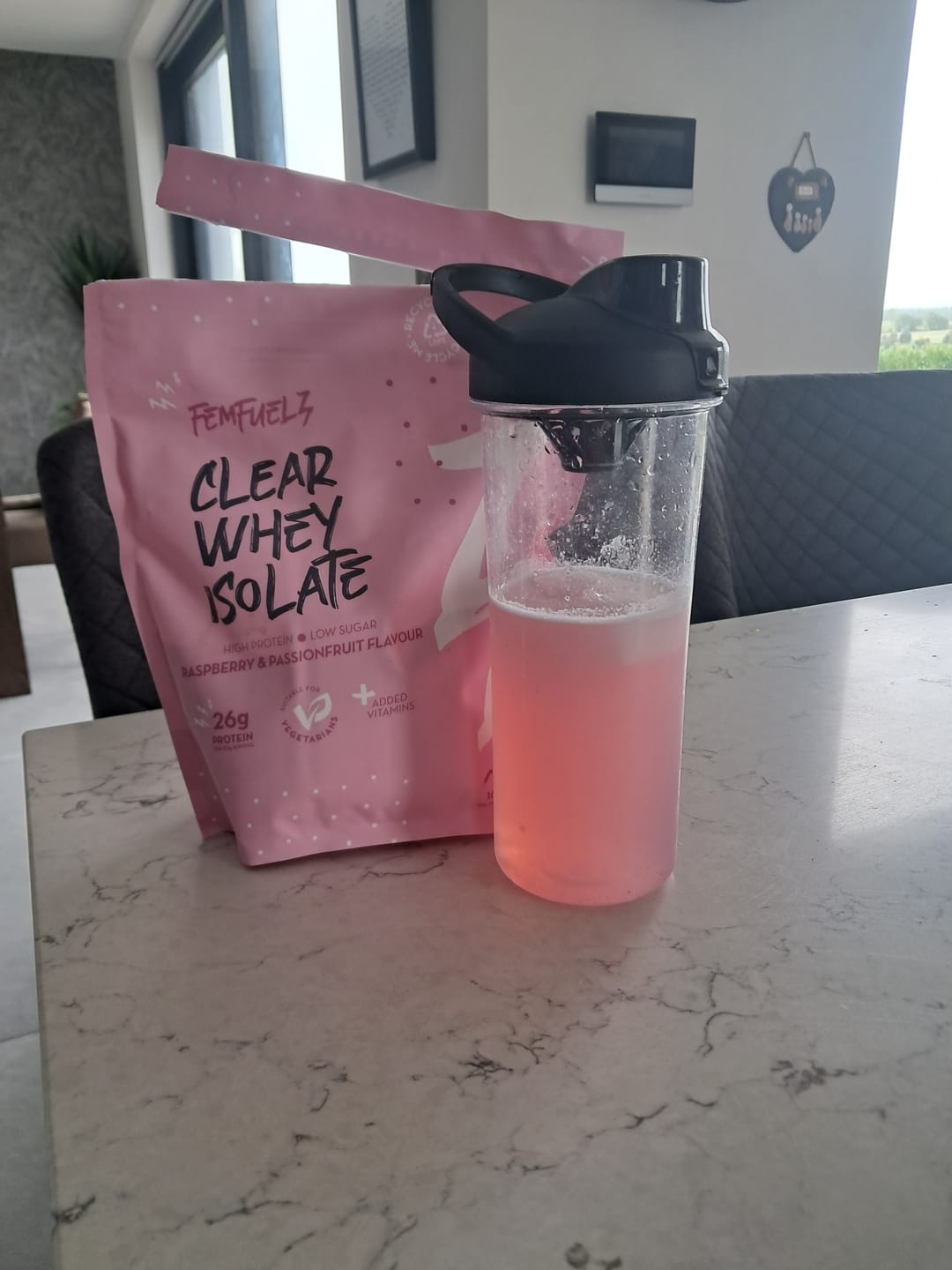Customer photo review of Clear Whey Isolate Protein