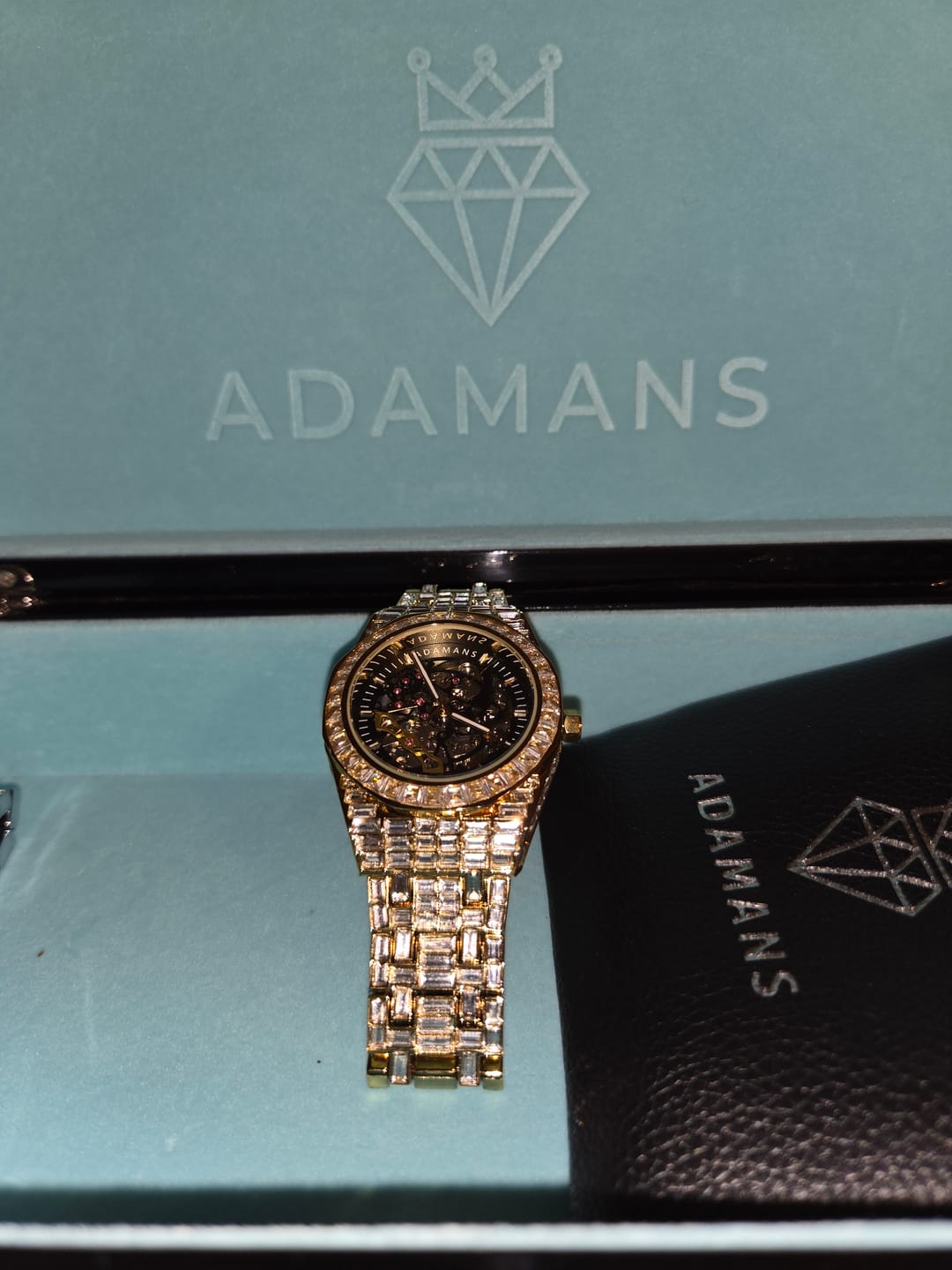 Customer photo review of Adamans Baguette Watch - Gold