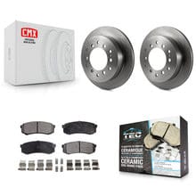 Customer photo review of Rear Disc Brake Rotors And Ceramic Pads Kit For Toyota 4Runner Sequoia FJ Cruiser Lexus GX470 K8T-101846