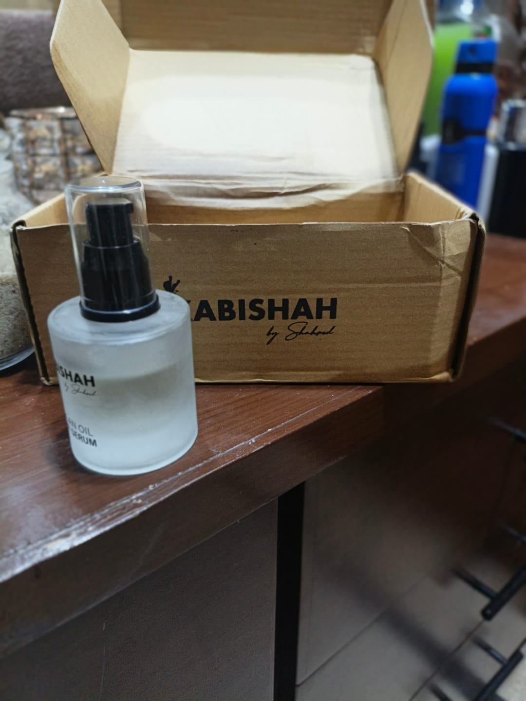 Customer photo review of Argan Oil Hair Serum