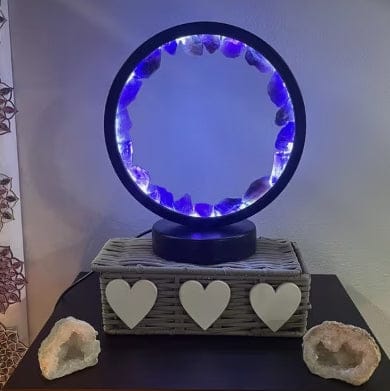 Customer photo review of FuAttract Calm Harmony & Serenity Amethyst Crystal Night Lamp Three Color Modes Eye Protection