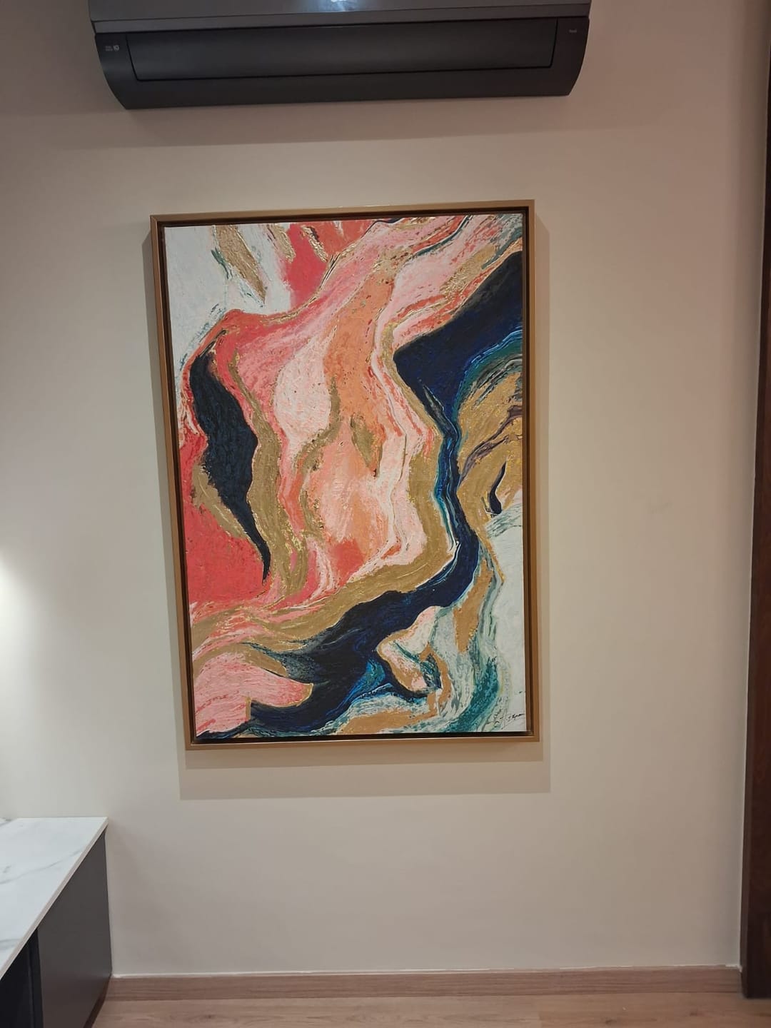 Customer photo review of Abstrait fluide coloré