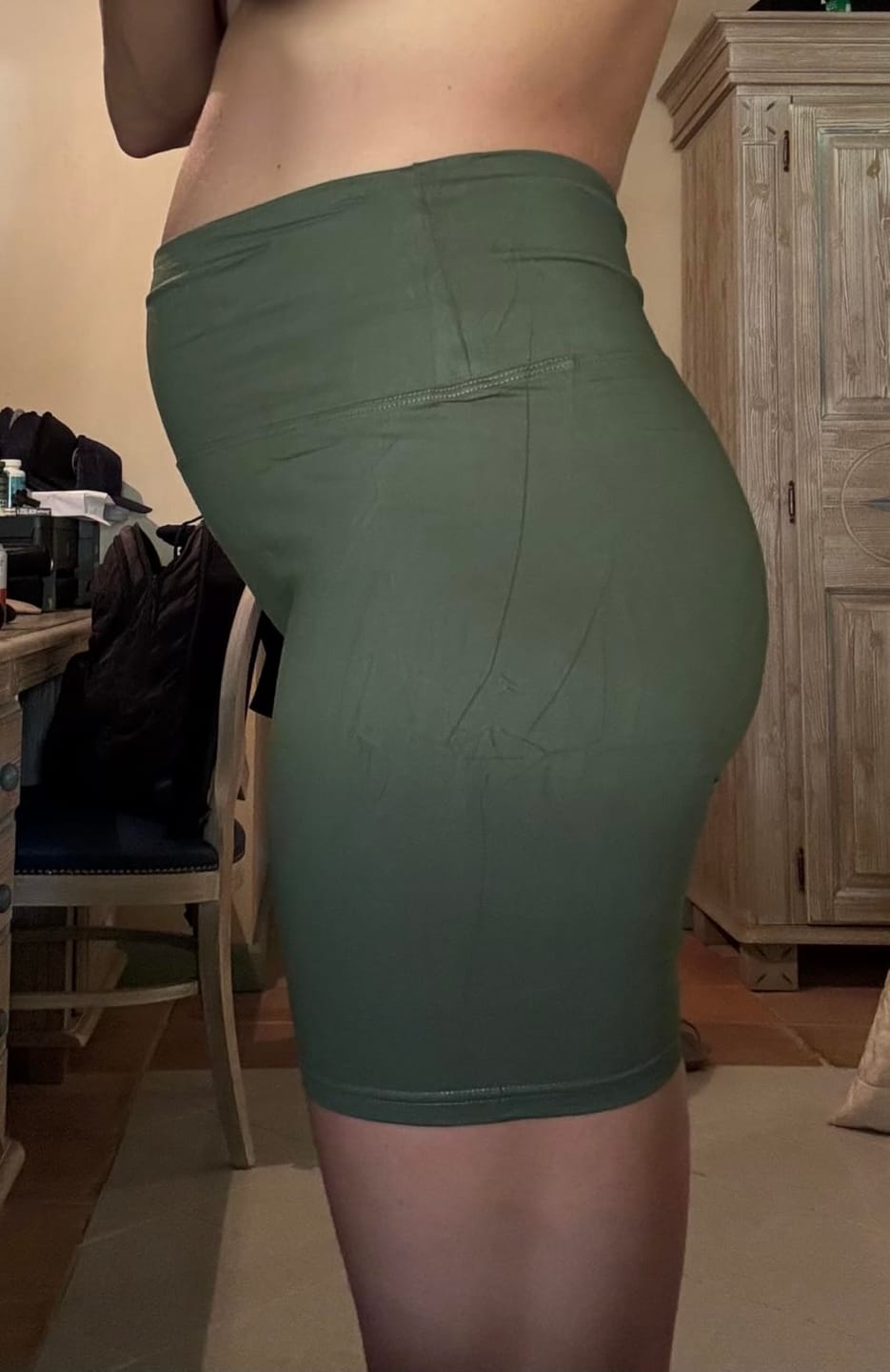 Customer photo review of SculptContour High-Waist Seamless Cycling Shorts