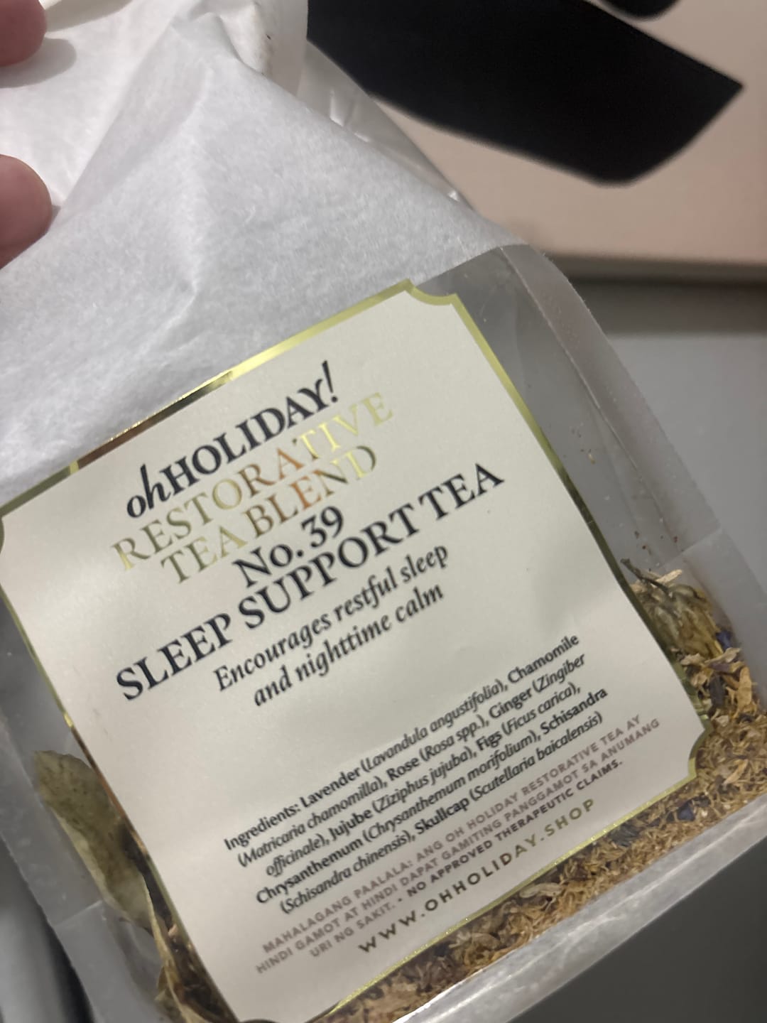 Customer photo review of No. 39 Sleep Support Tea