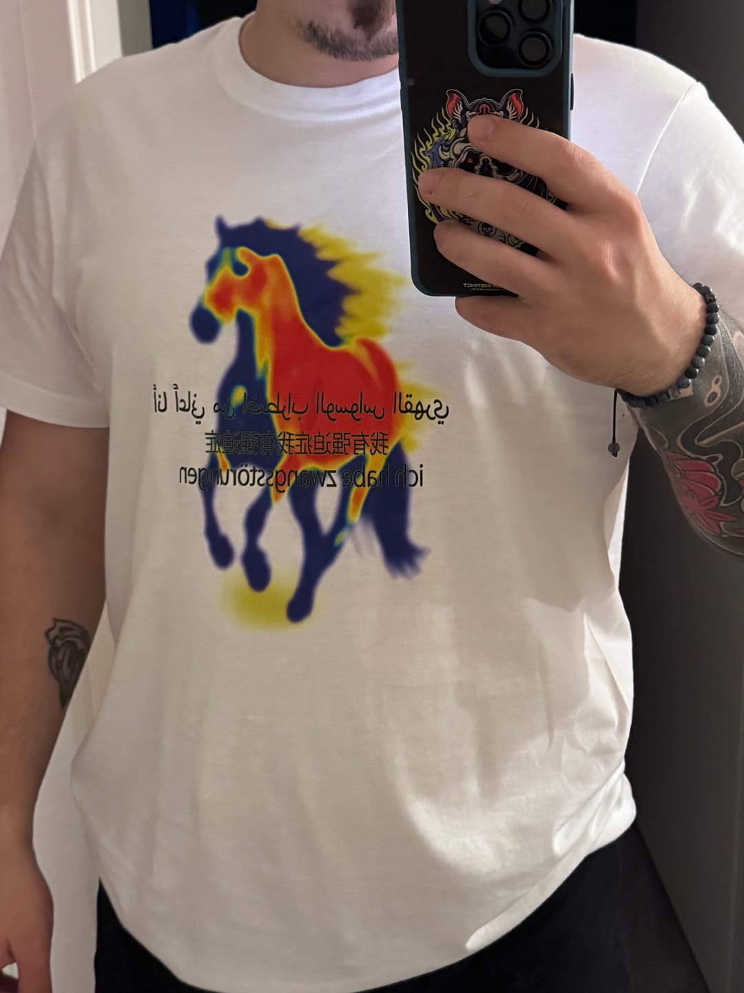 Customer photo review of ich habe zwangsstörungen T-Shirt