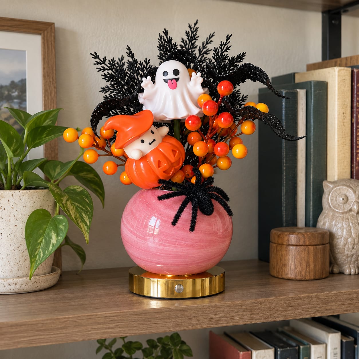 Customer photo review of pumpkin bloom lamp
