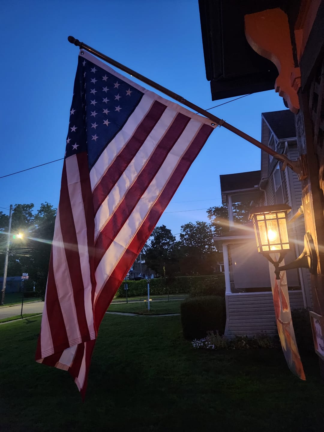 Customer photo review of Ultra Heavy Duty American Flag - 2-ply Polyester - Made In USA