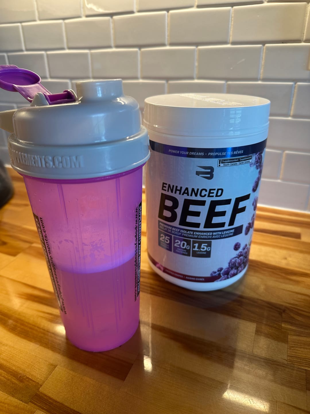 Customer photo review of Beef Protein
