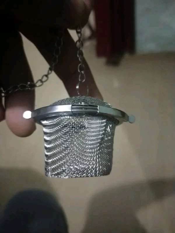Customer photo review of Premium Stainless Steel Tea Strainer Tool | For Tea, Kadha, Soup, Biryani & More