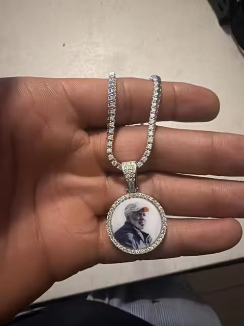 Customer photo review of 2mm 3mm 4mm 5mm 6.5mm Moissanite Tennis Necklace, 925 Silver Gold-Plated