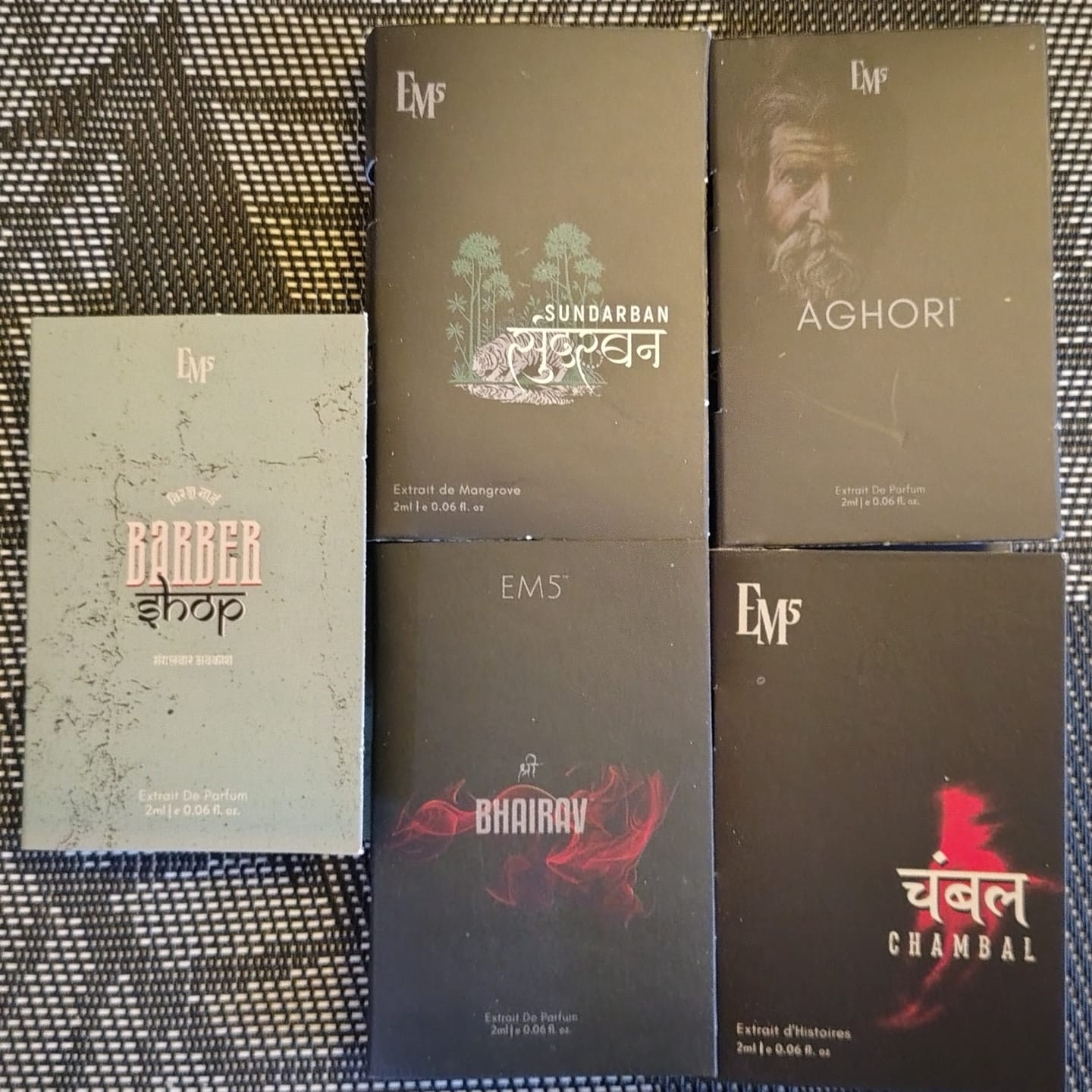 Customer photo review of The Premium Scents Pack of 5 Perfumes