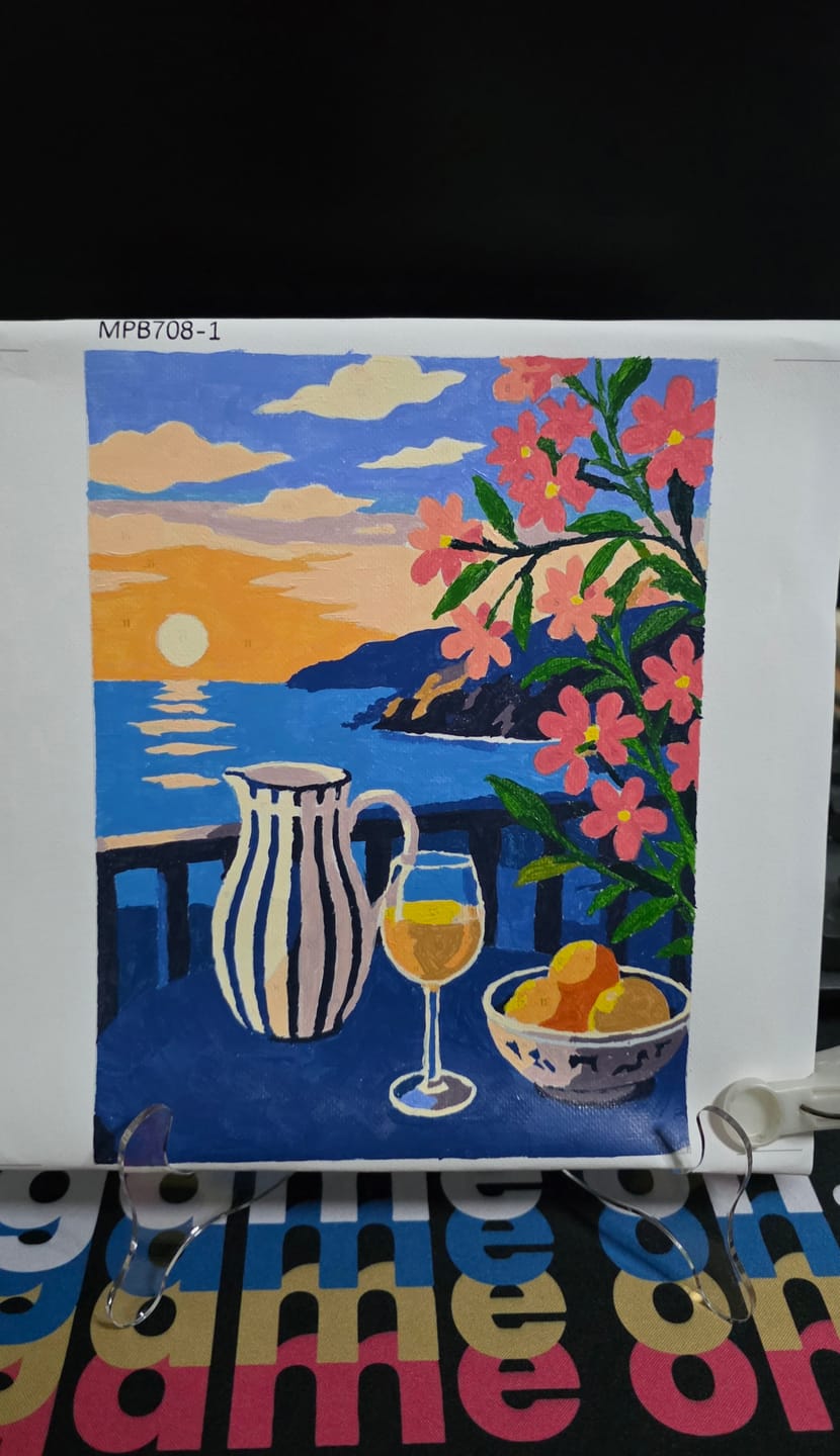 Customer photo review of 6 Mini Paintings - Mediterranean Dream Set
