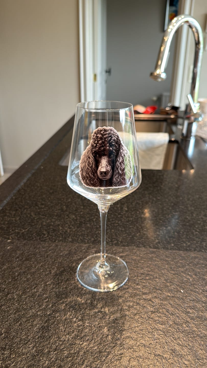 Customer photo review of Charcoal - Gepersonaliseerd Wijnglas