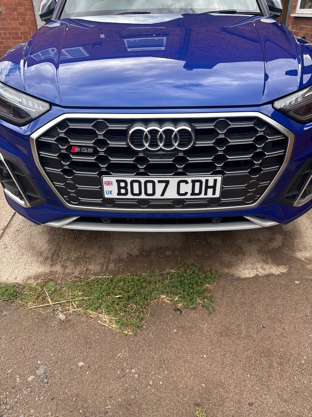Customer photo review of Metal Pressed Number Plate - 520mm x 111mm UK Badge
