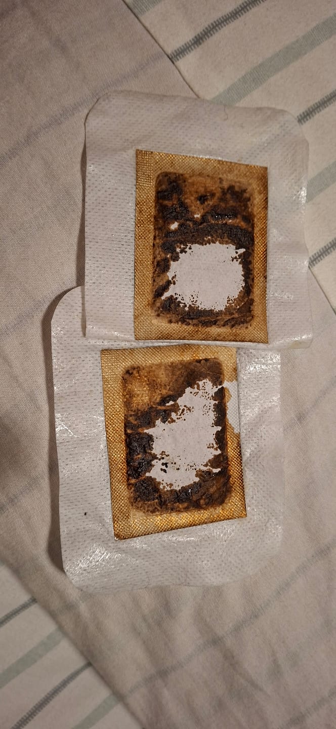 Customer photo review of Bamboo Foot Detox Patches