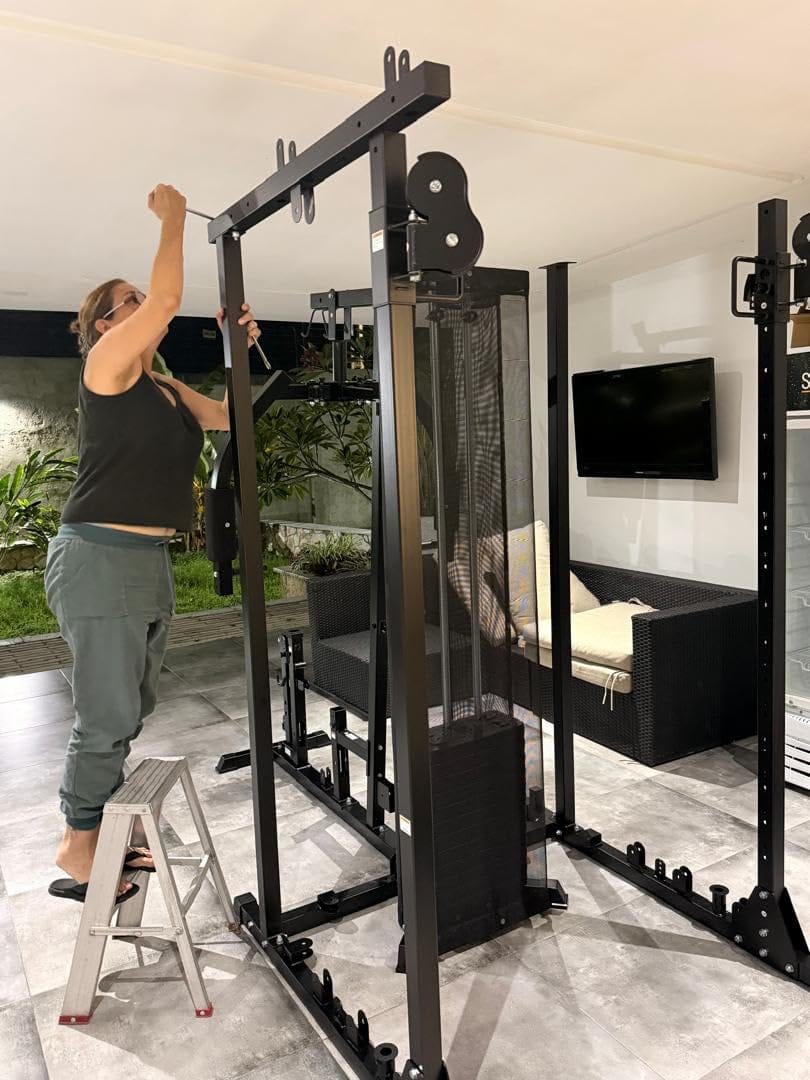 Customer photo review of Multi-Function Home Gym System with 150lbs Weight Stack