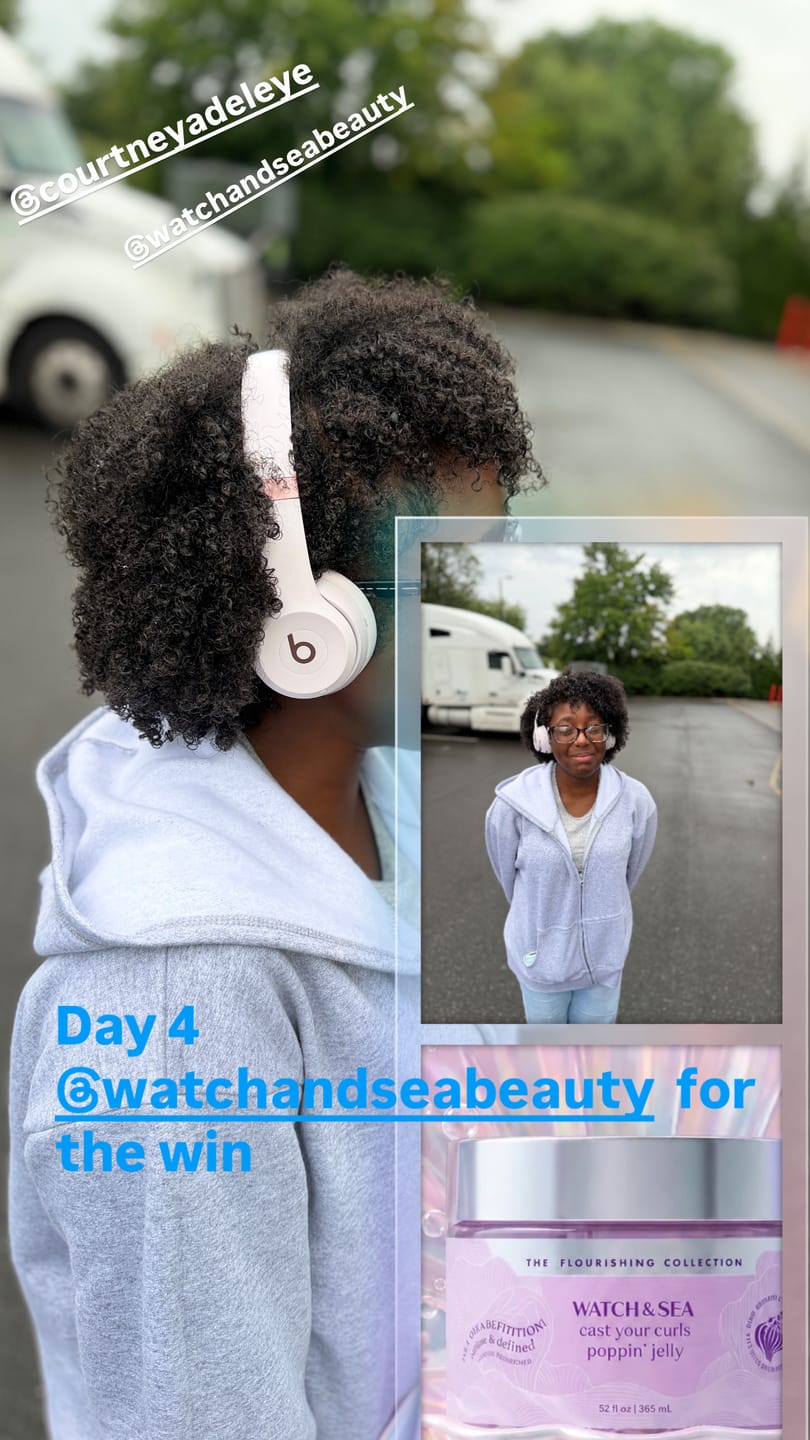 Customer photo review of “SEA THIS DEFINITION” Cast Your Curls Poppin Jelly