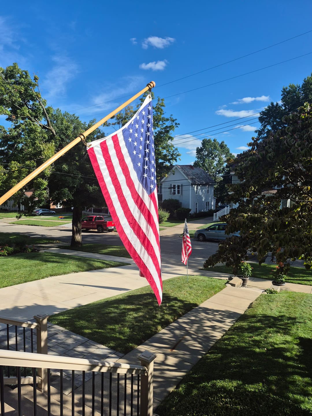Customer photo review of 3' x 5' American Flag Set