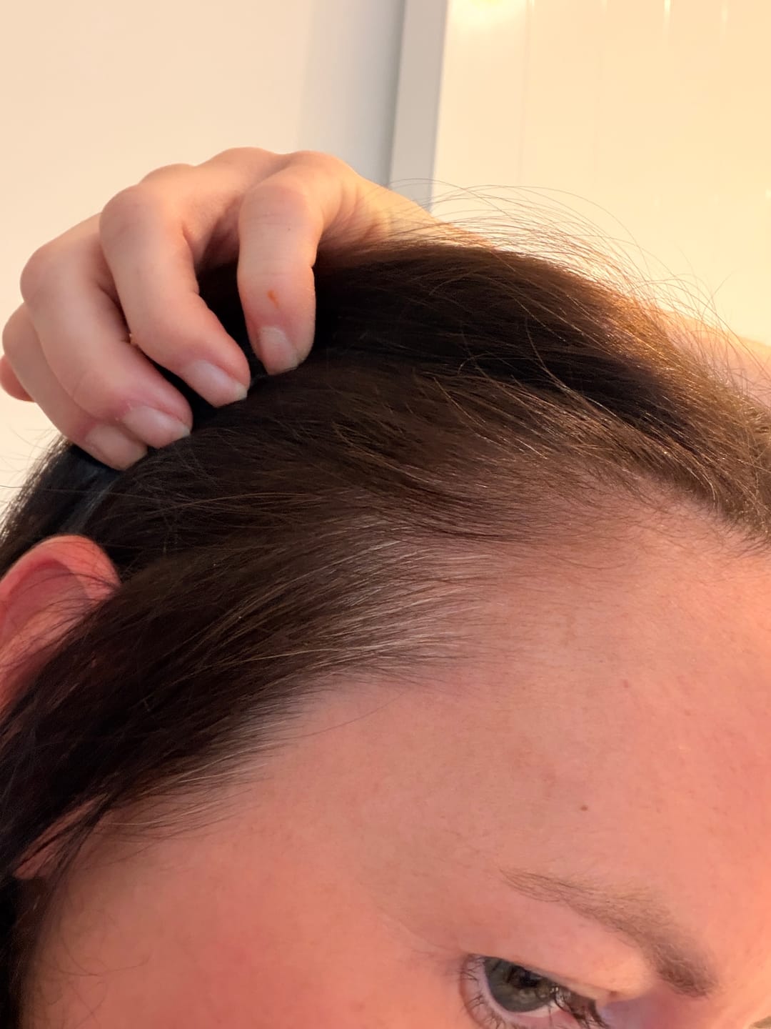 Customer photo review of Instant Dye Shampoo