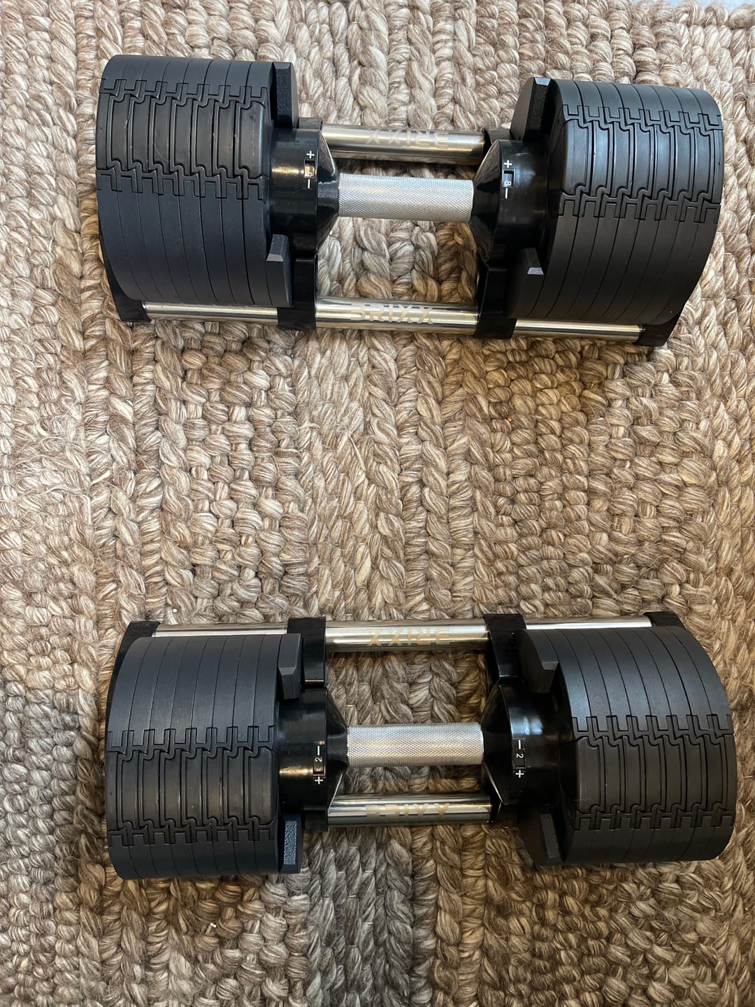 Customer photo review of BRIXX Adjustable Dumbbells 32kg - 2.0