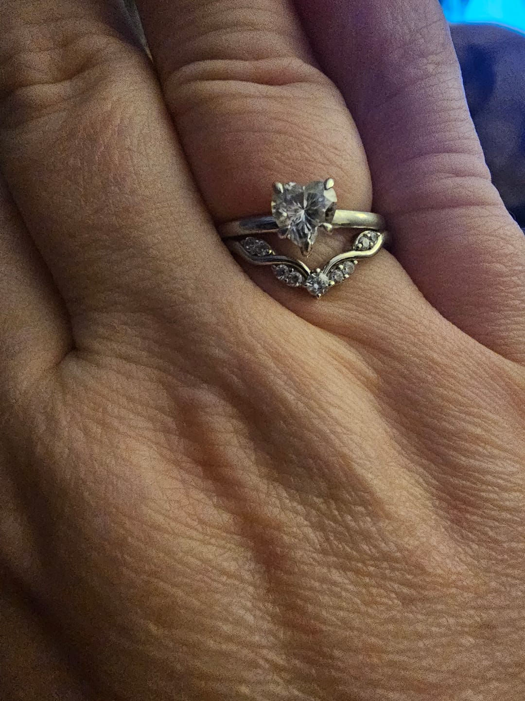 Customer photo review of 0.2Ct Vine Twist Vintage Wedding Band In Sterling Silver