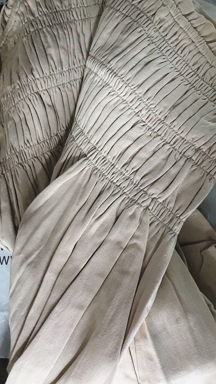 Customer photo review of Smocked 3-Tiered Spaghetti Top