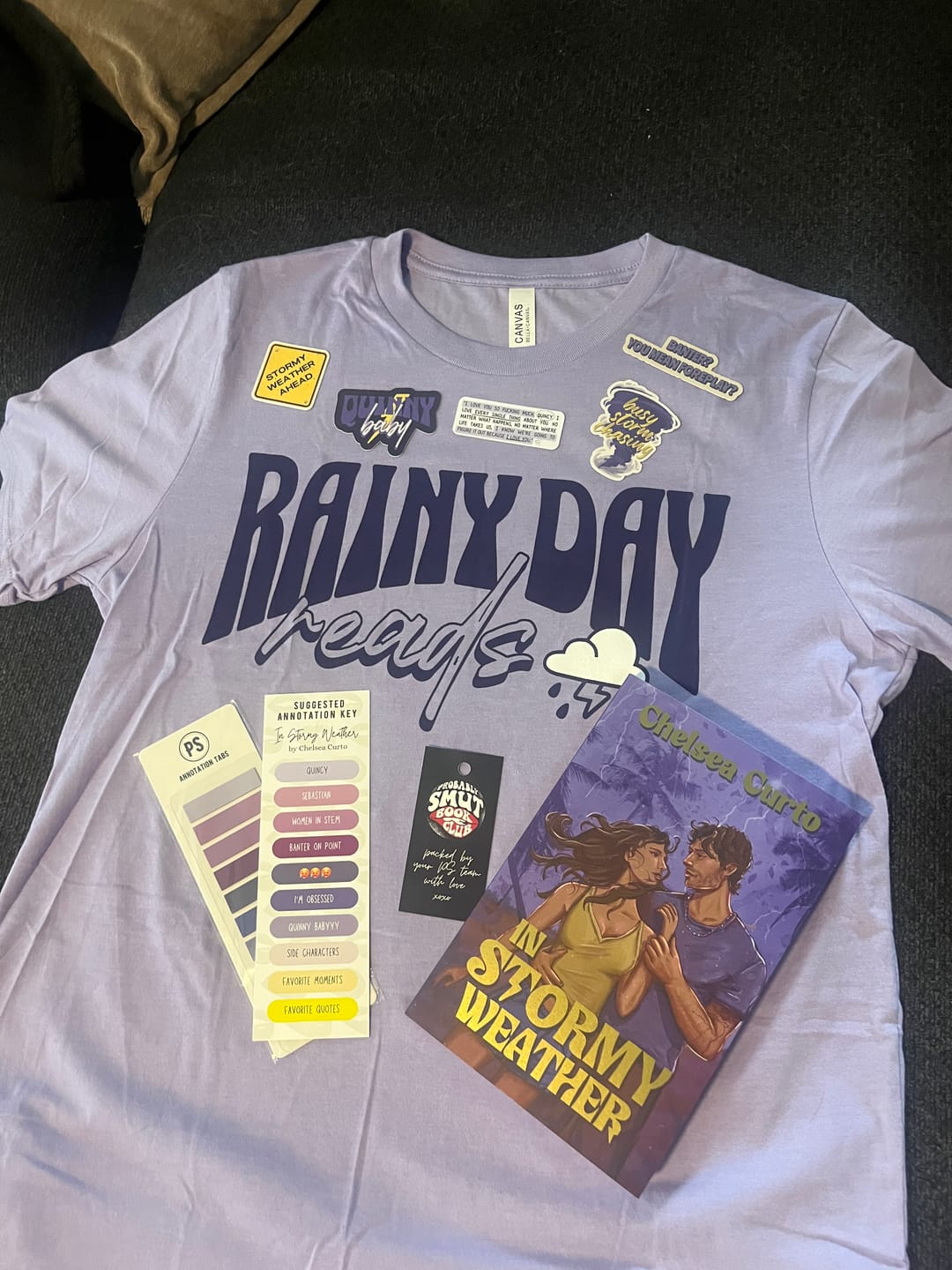Customer photo review of smut slut book club subscription