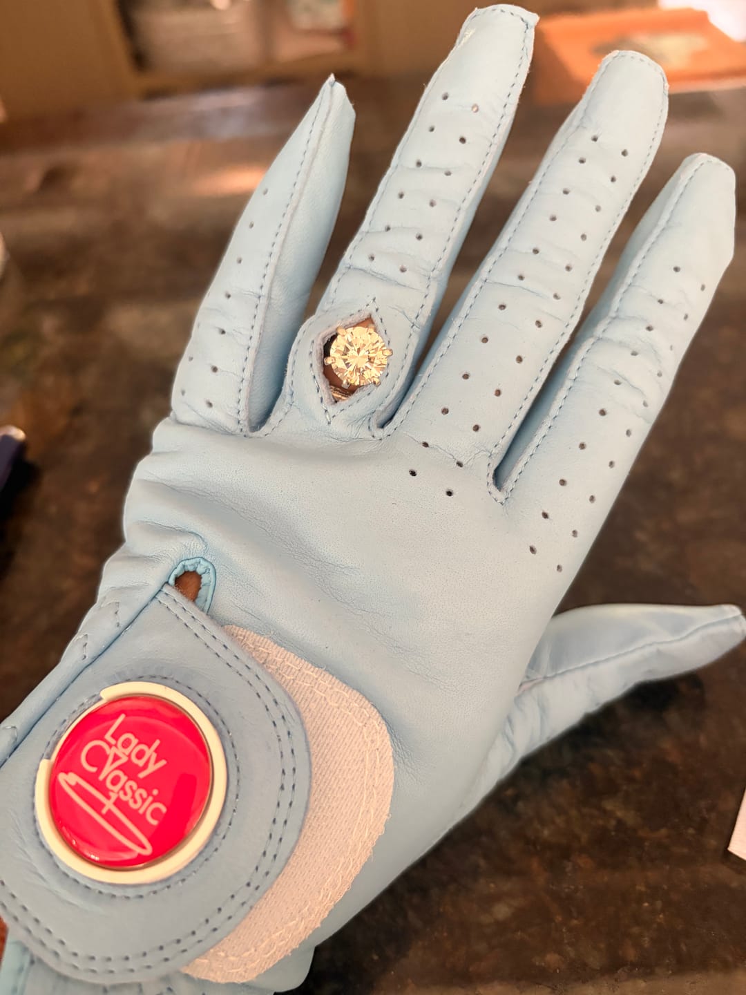 Customer photo review of Lady Classic Nail & Ring Glove