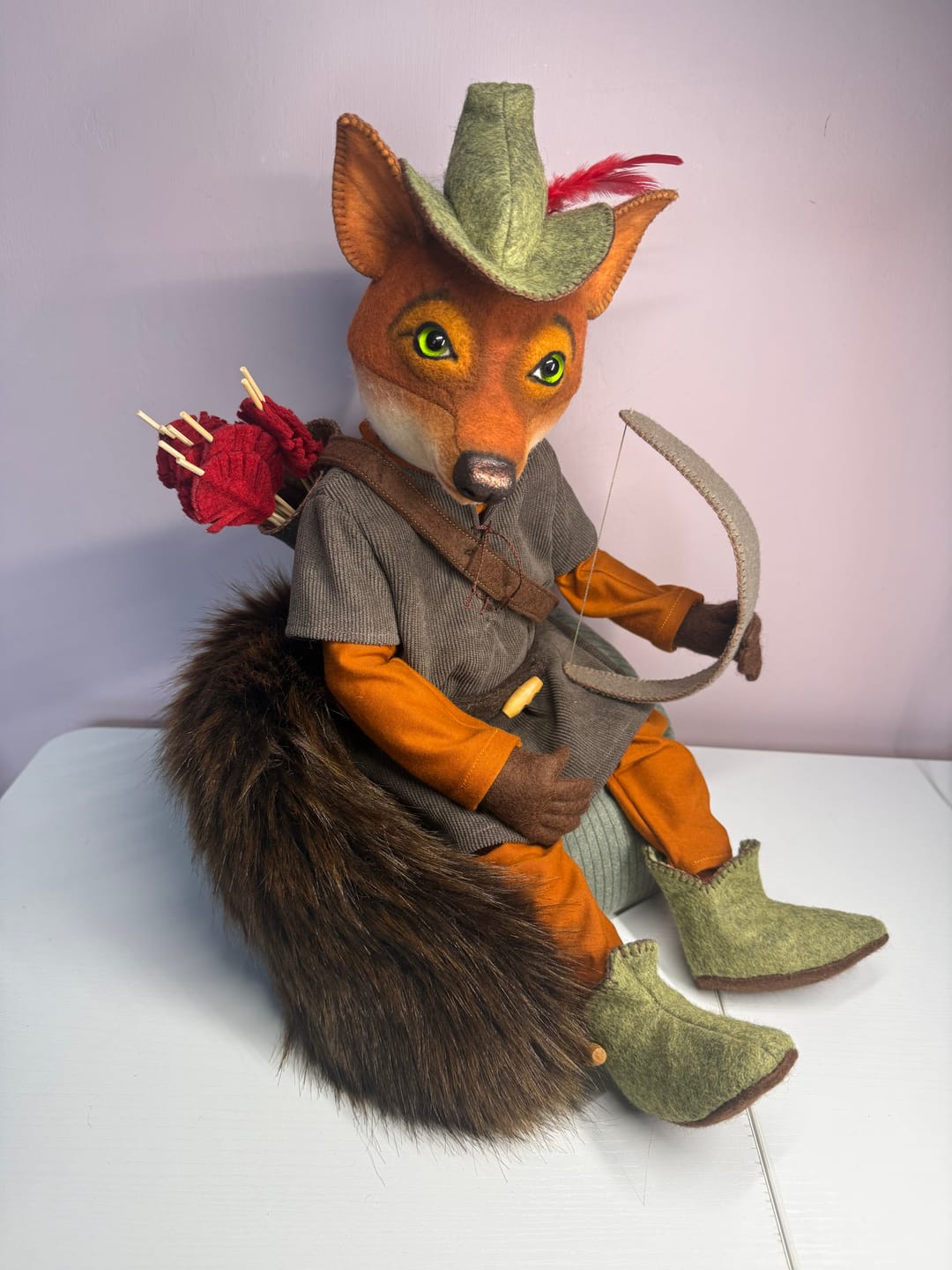Customer photo review of Robin Hood  Art Doll PDF Pattern  Approx 30cm Seated