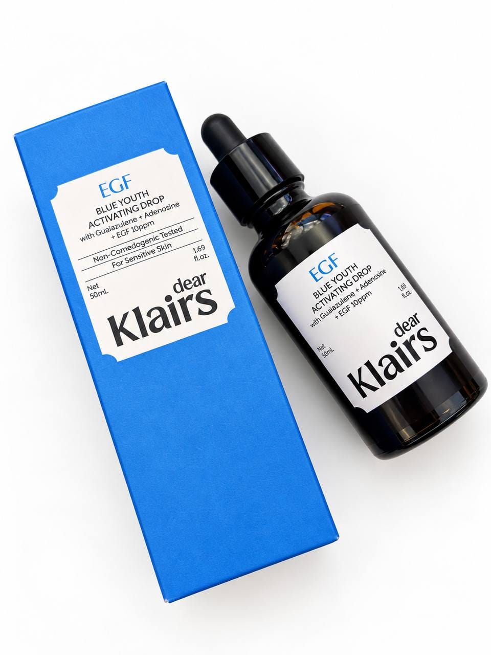 Customer photo review of EGF Blue Youth Activating Drop | EGF Peptide Serum