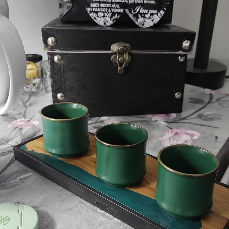 Customer photo review of Haruto Ceramic Bamboo Tea Cup