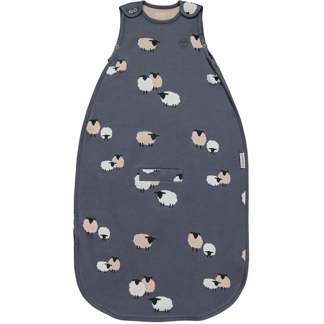 Customer photo review of 4 Season® Ultimate Baby Sleep Bag, Merino Wool & Organic Cotton, Sheep Slate