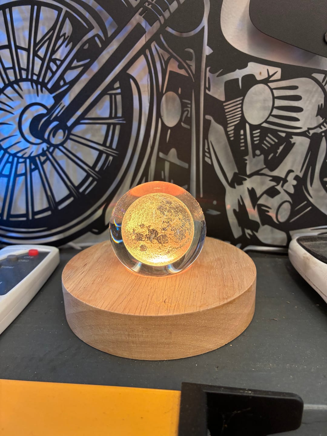 Customer photo review of Crystal Space Lamp