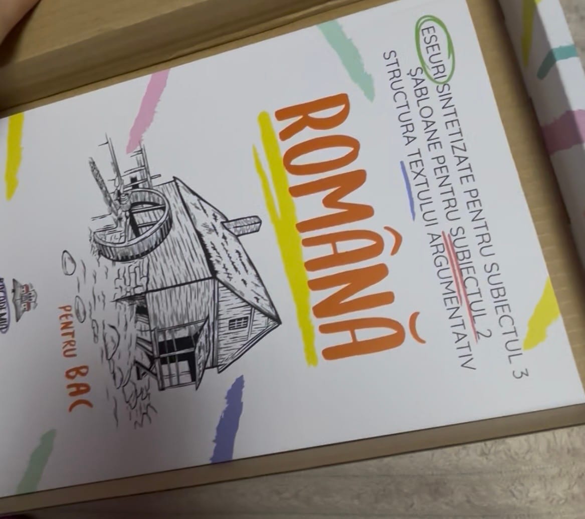 Customer photo review of Carte Română Bacalaureat Bacademia (temă și viziune, caracterizare, relație) - Ediția II