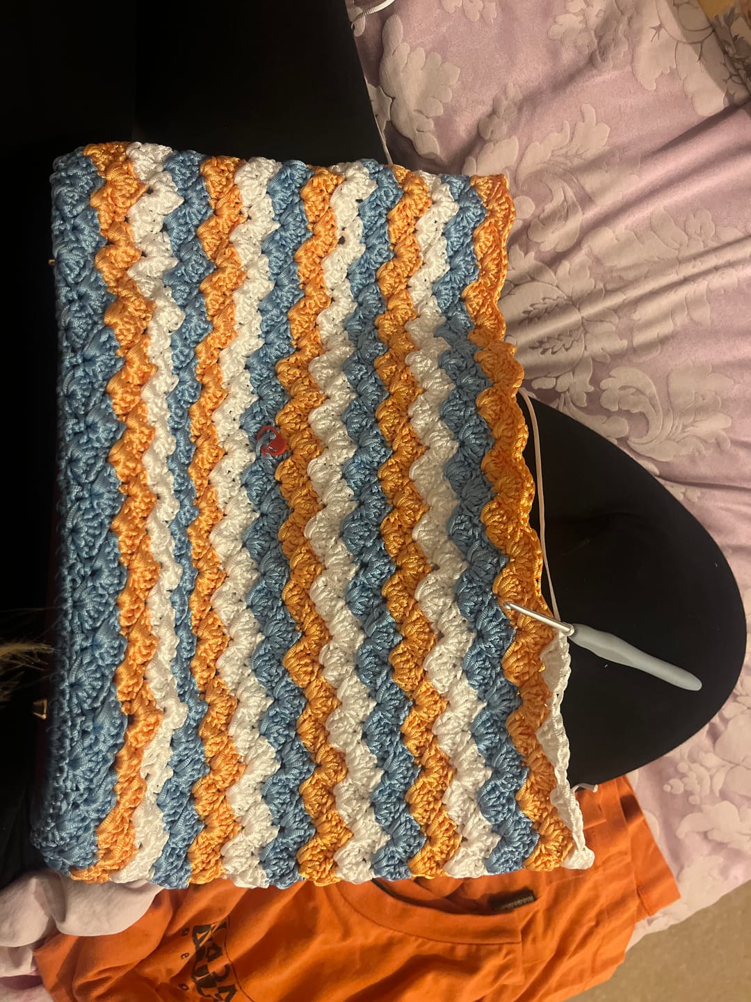 Customer photo review of Seabreaze Wave Tote Crochet Kit