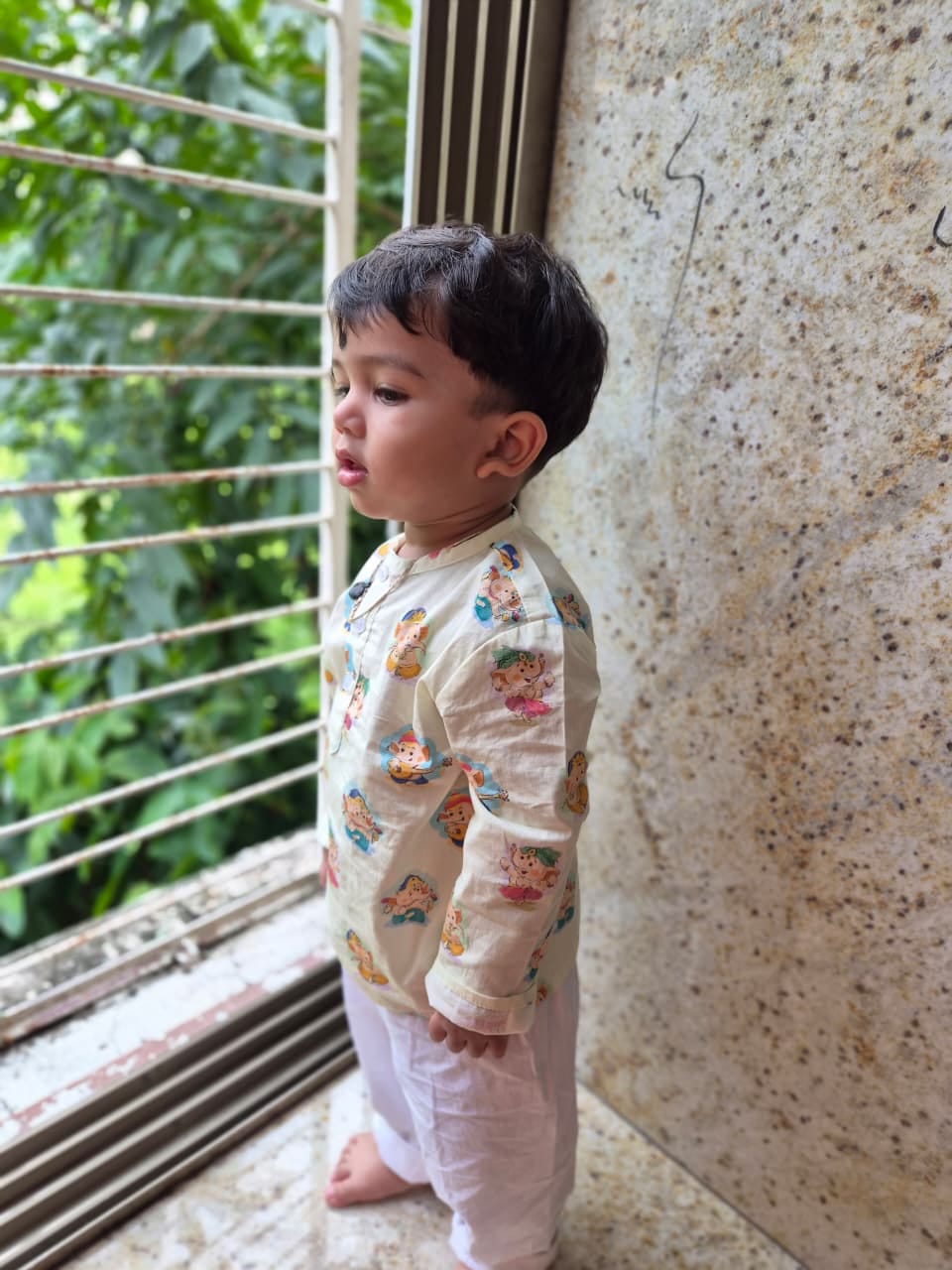 Customer photo review of Musical Ganesha Kurta Pajama