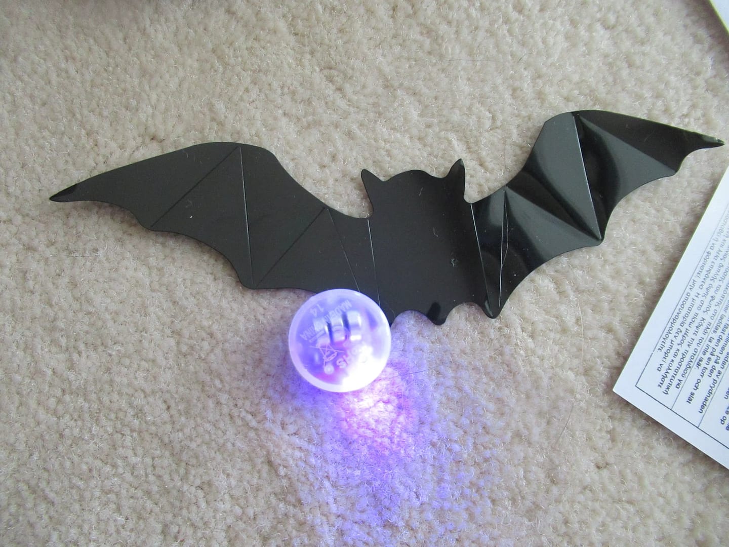 Customer photo review of Murcielagos decorativos 3D con luz