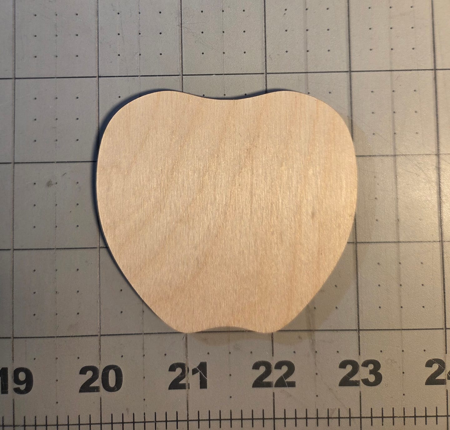 Customer photo review of Unfinished Wood Apple Shape | DIY School Teacher Craft | Up to 36"