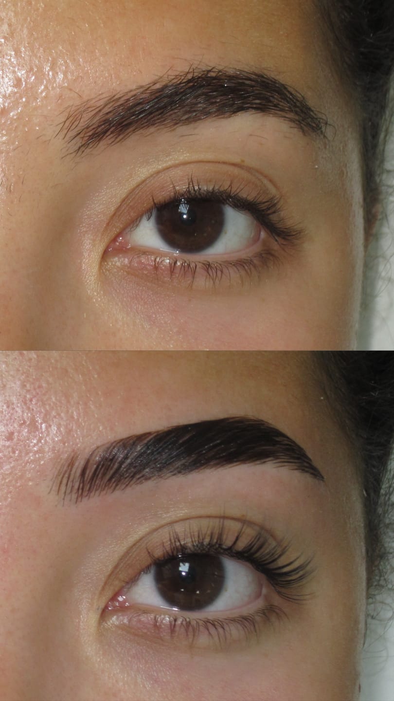 Customer photo review of Pure Care Lash & Brow Lift Pack