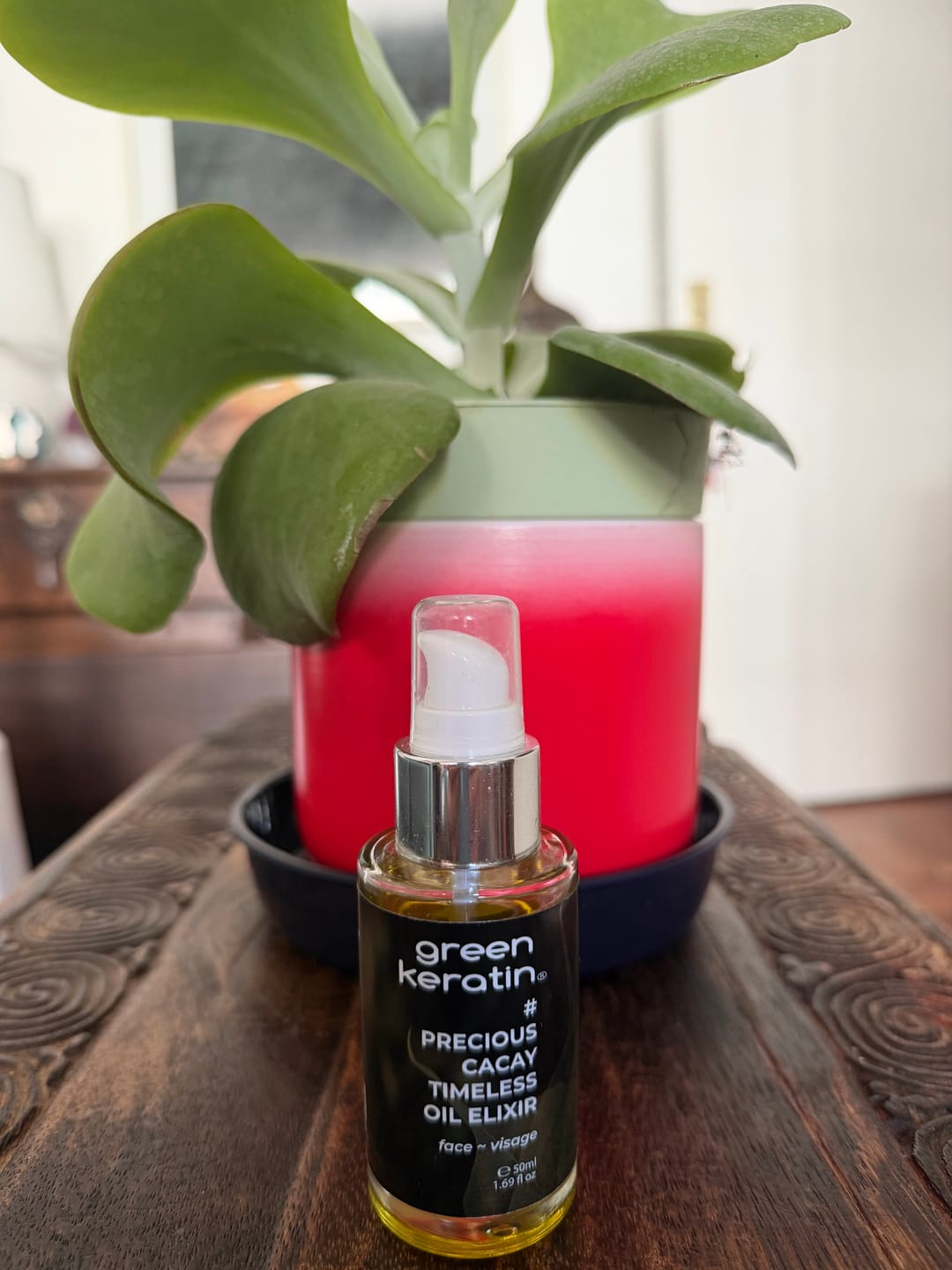 Customer photo review of Precious Cacay Timeless Elixir Nourrissant pour le Visage