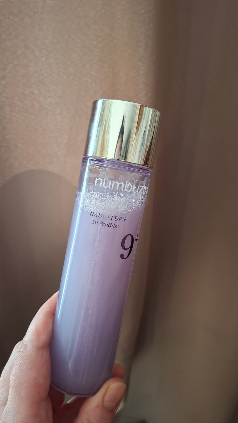Customer photo review of Atjaunojošs peptīdu toniks Numbuzin No.9 NAD+ PDRN Glow Boosting Toner