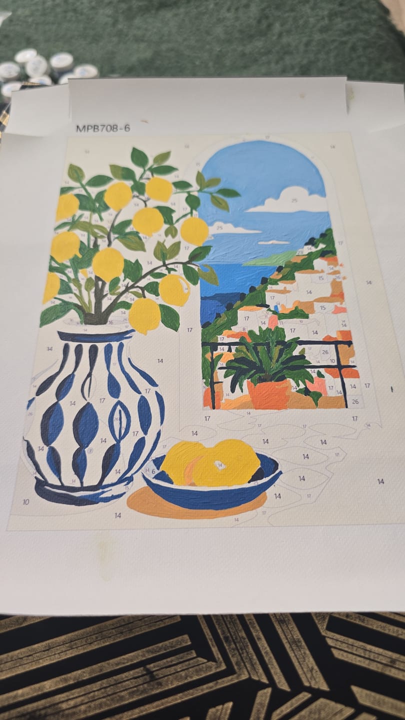Customer photo review of 6 Mini Paintings - Mediterranean Dream Set