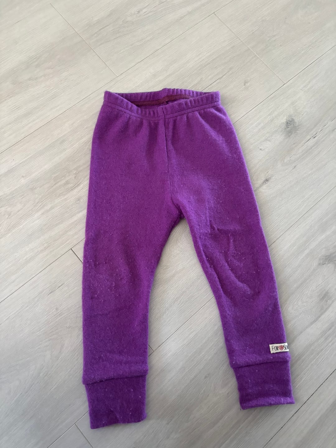 Customer photo review of Schmale Kaschmirhose Lila
