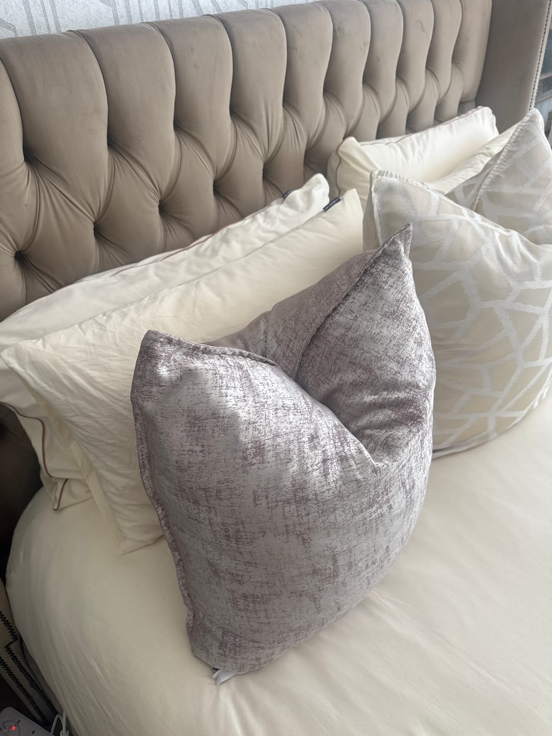 Customer photo review of The Luxury Piped Duvet Cover Set