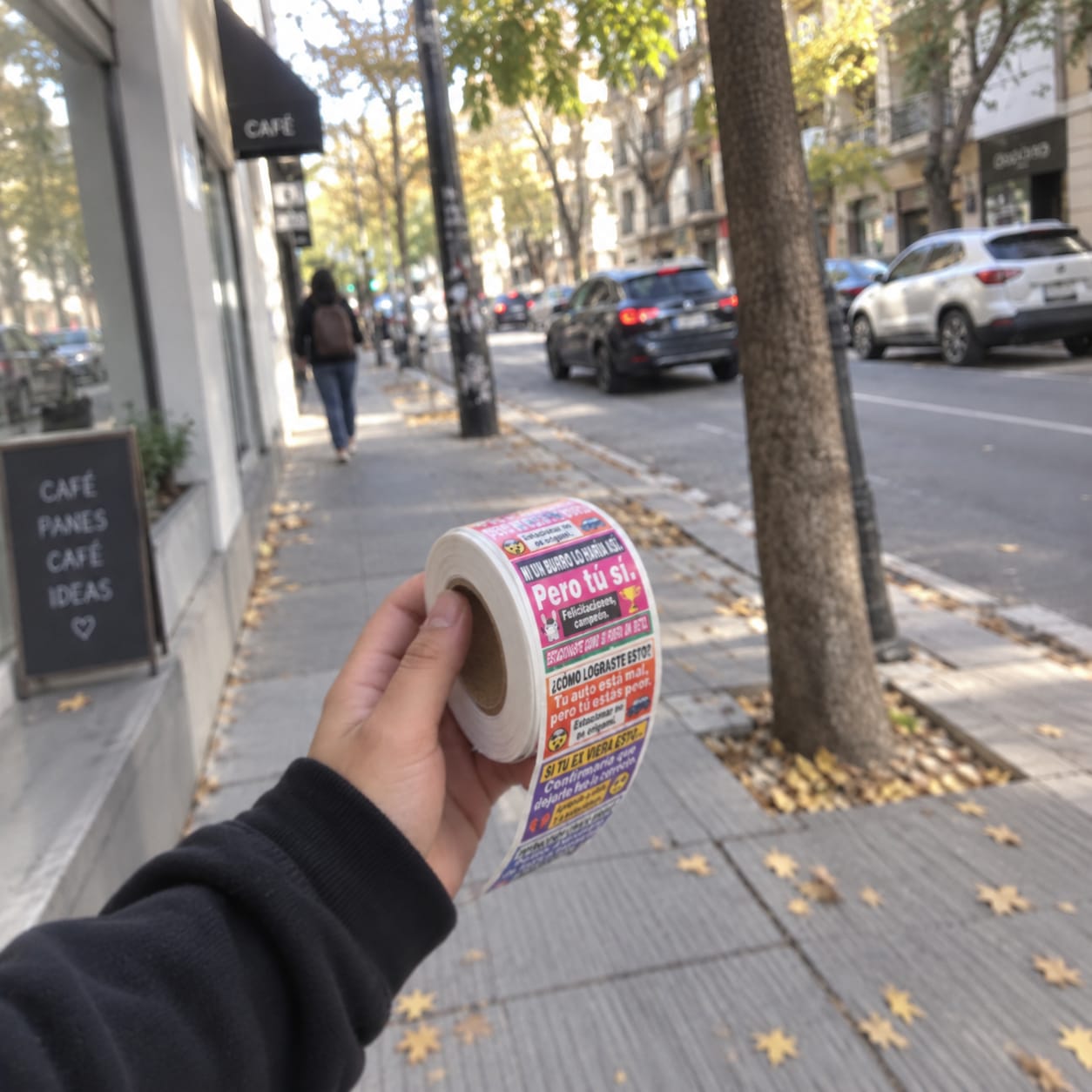 Customer photo review of 150 Pegatinas Divertidas para Malos Estacionamientos