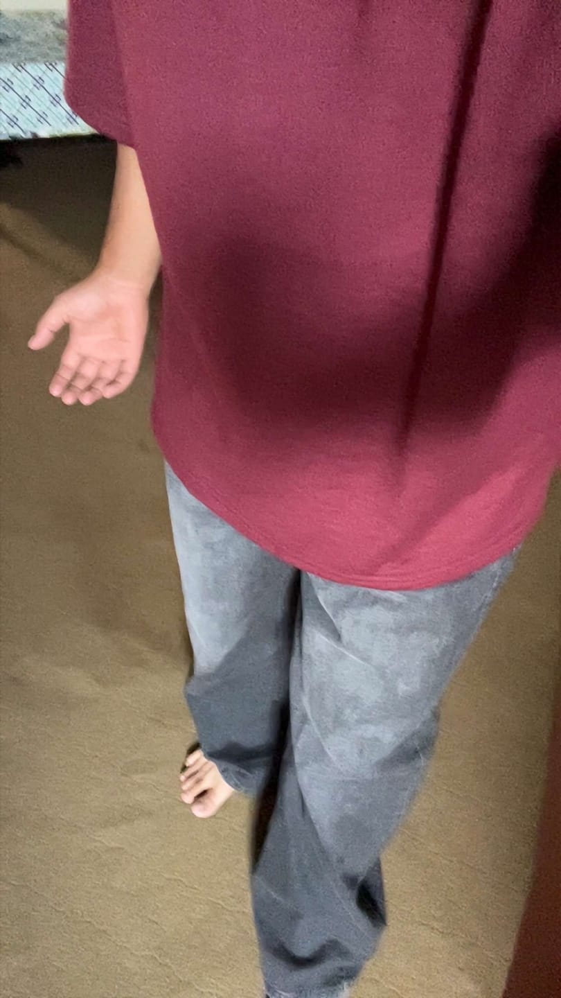 Customer photo review of Midnight Denim - Loose fit - UNISEX