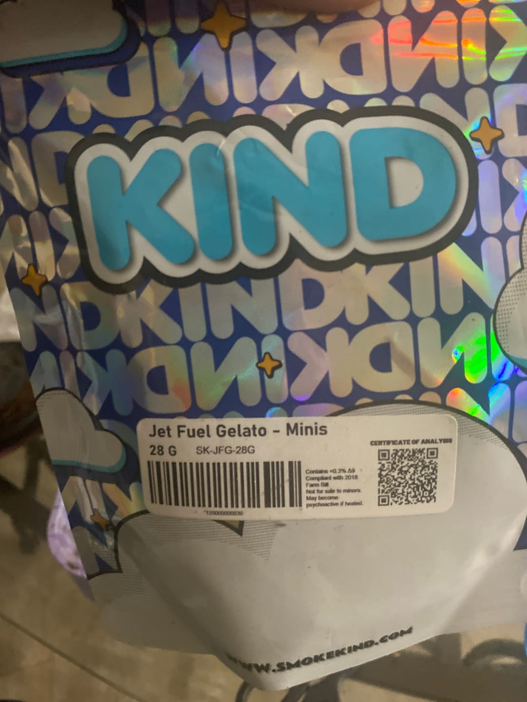 Customer photo review of Jet Fuel Gelato - Minis - 28 Grams - Indica
