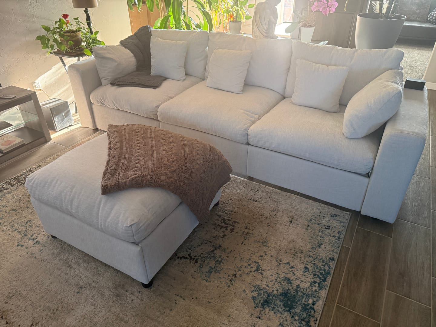 Customer photo review of Grand Cloud Modular Sectional Sofa