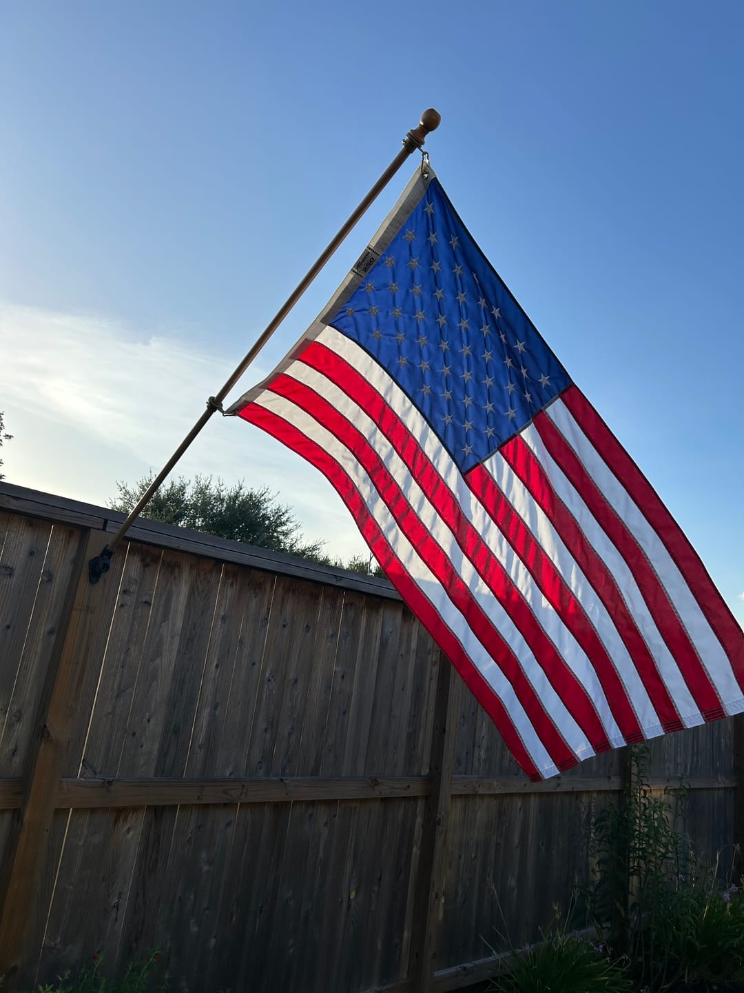 Customer photo review of 3' x 5' American Flag Set